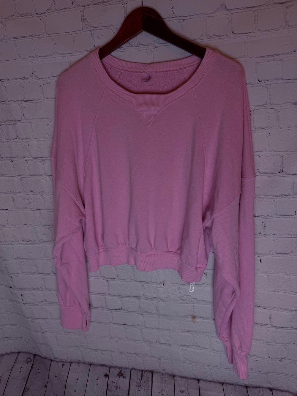 Free Movement Women's Pink Crewneck Pullover Sweatshirt L